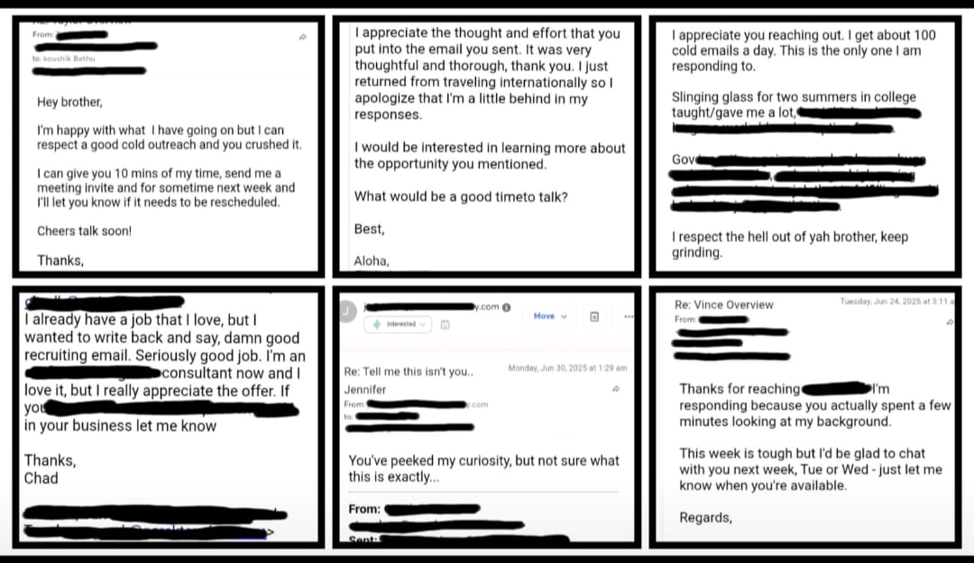Real positive replies from prospects