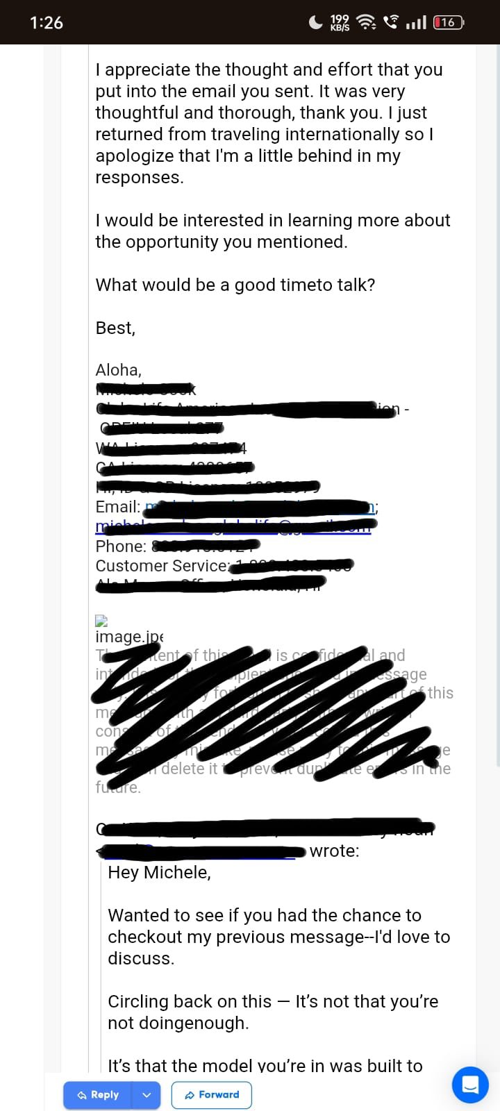 Positive reply from prospect